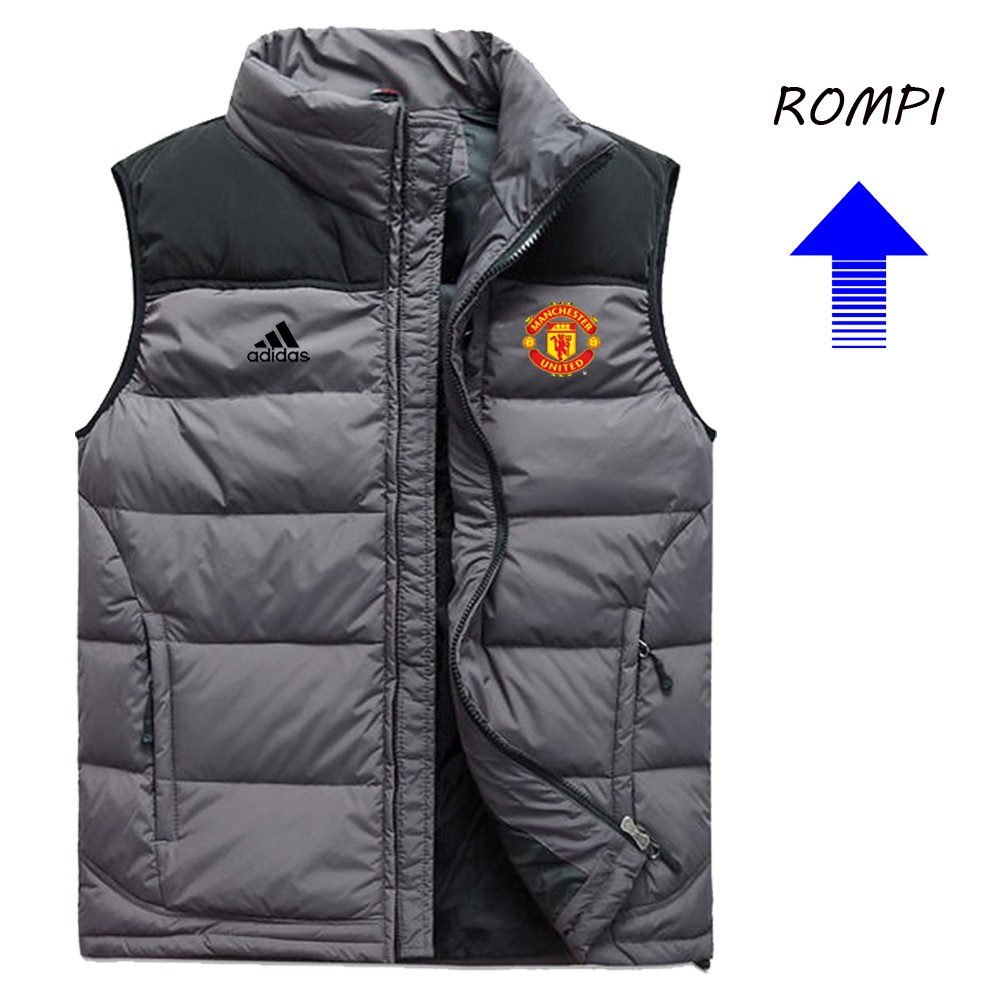 Jaket ROMPI Parasut  Outerwear  Rompi Jaket Logo MU/Rompi Pria/Rompi Motor/jaket Pria/Jaket Motor/Ro