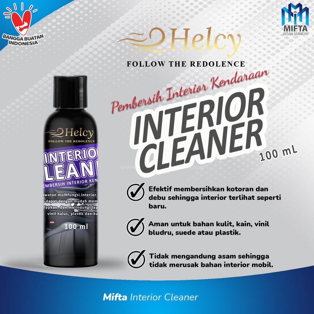 PEMBERSIH INTERIOR HELCY / INTERIOR CLEANER / PEMBERSIH INTERIOR MOBIL