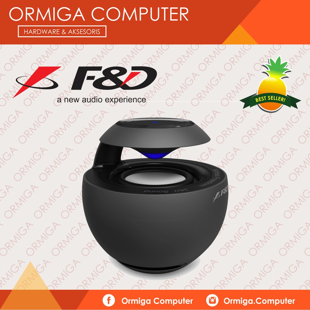 SPEAKER PORTABEL F & D (FENDA)  W18BT SWAN - Bluetooth Multimedia Speaker