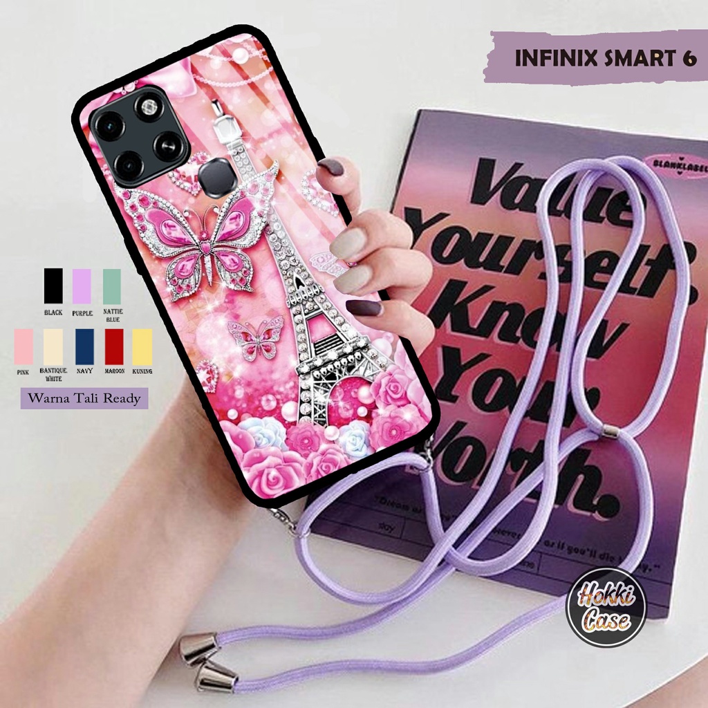 Softcase Kaca Infinix Smart 6 [H46] - Soft Case Kaca Tali - Case Hp - Casing HP - Kesing HP - Kesing