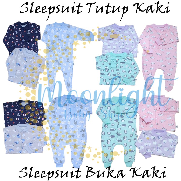 Sleepsuit Bayi isi 3pcs LITTLE OWL PREMIUM QUALITY..