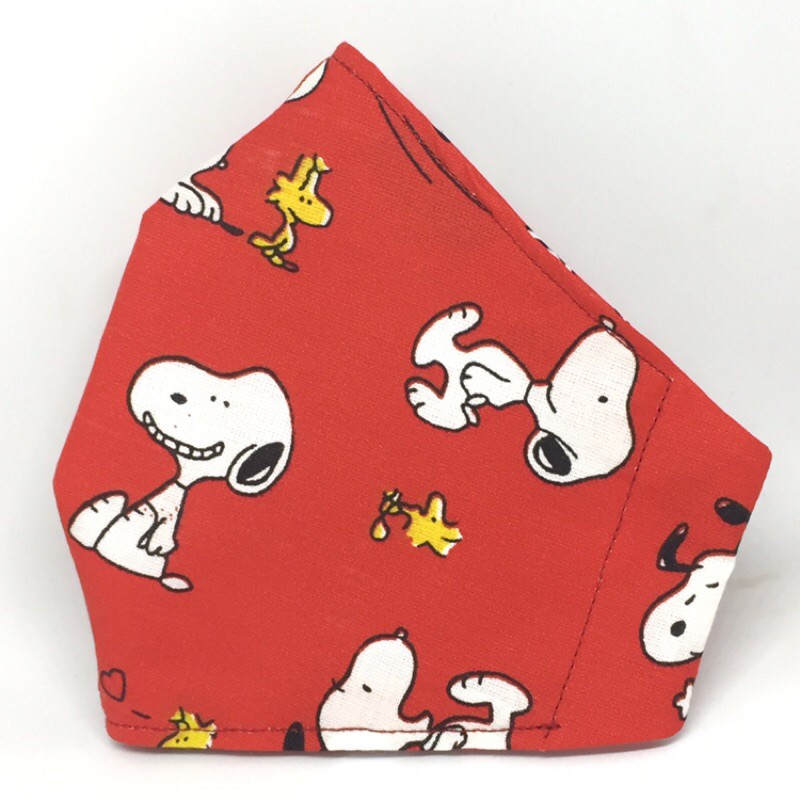 MASKER KAIN SNOOPY & WOODSTOCK