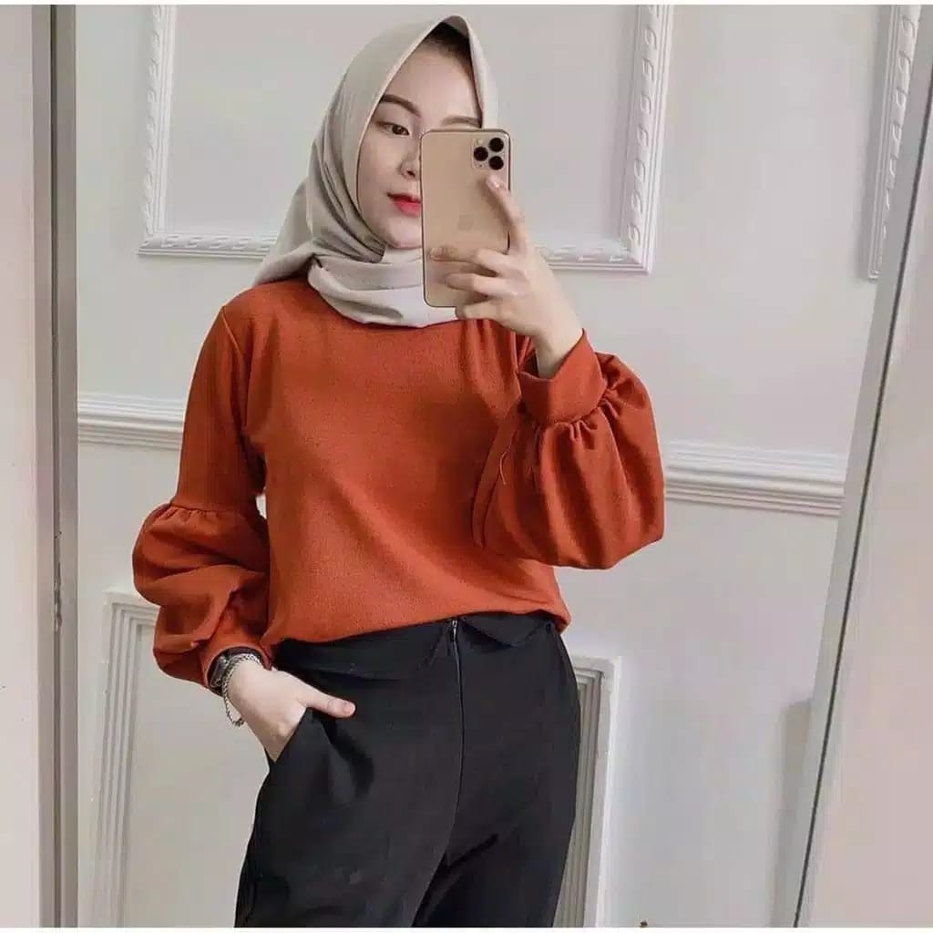 BLOUSE SIFA TOP/ ATASAN TANGAN BALON/ TERBARU/ FASHION MUSLIM