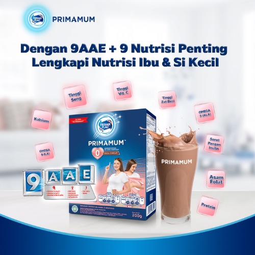 Frisian Flag Primamum Mama Chocolate 200 gr - Susu Ibu Hamil dan Menyusui - 2 pcs