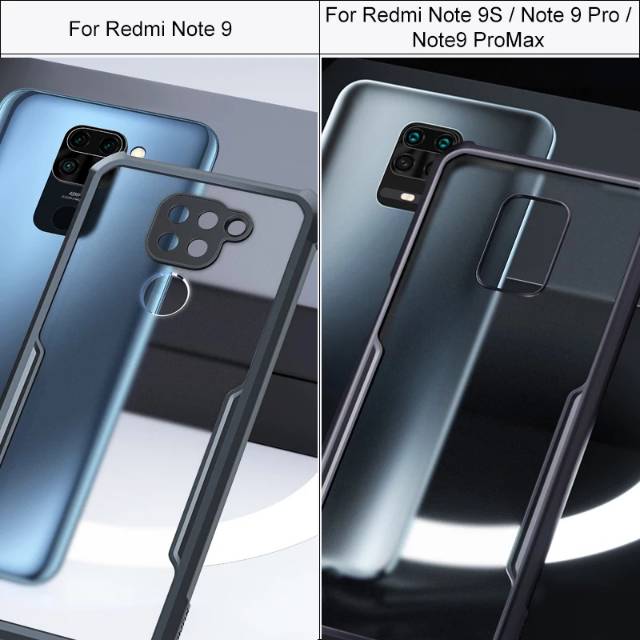 Case Xiaomi Redmi Note 9 Pro Armor Shock Proof-Hardcase Redmi Note 9Pro Shockproof TPU Transparan