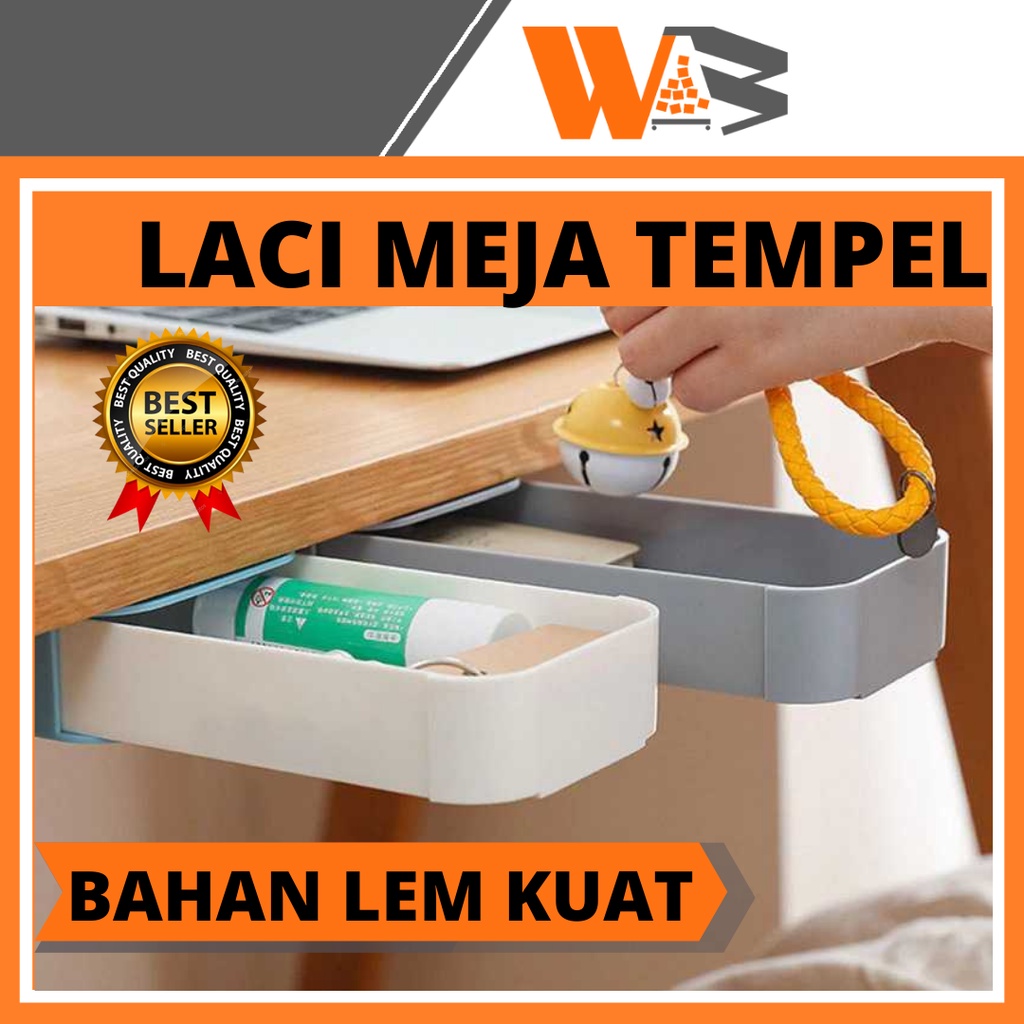 COD Storage Organizer Box Laci Tempel Tambahan Bawah Meja Kotak Penyimpanan Serbaguna Meja Storage Box Case Desk E08