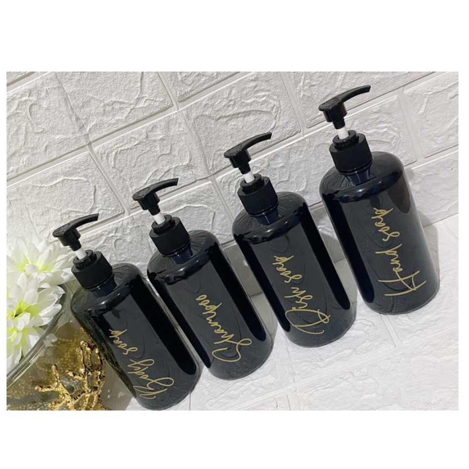 【GOGOMART】Botol Shampoo Sabun Refill / Wadah Isi Ulang Sabun Cair / Botol Pump Glossy - 500ml