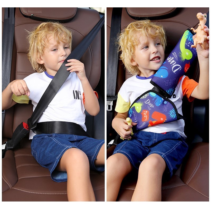 AM-35 Car Seat Belt Kids Safety Sabuk Mobil Pengaman Segitiga Tiduran