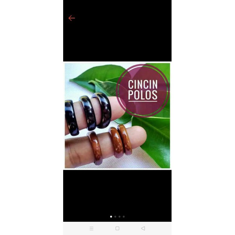 cincin kayu kokka polos