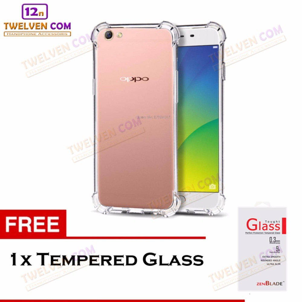 Anti Shock Anti Crack Softcase Casing for Oppo F1S - Free Tempered Glass