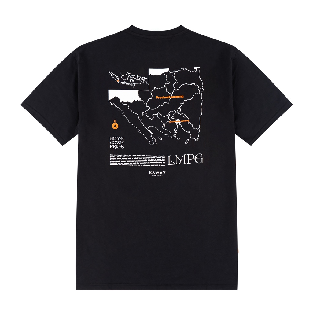 Kaway T-shirt Kaos OUT MAP BLACK