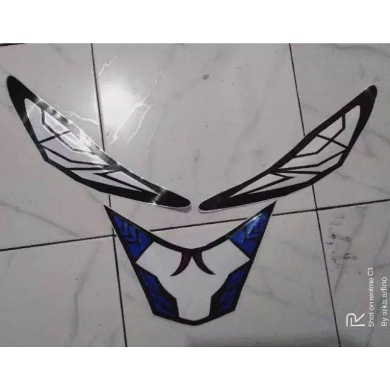 Stiker lampu depan+ seinnya beat new /beat street
