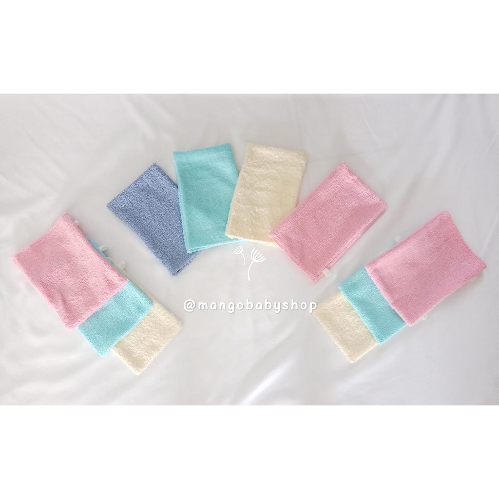 WASLAP TANGAN washlap handuk kotak bahan katun 100% menyerap air orang dewasa lansia pasien rumah sakit klinik salon spa polos