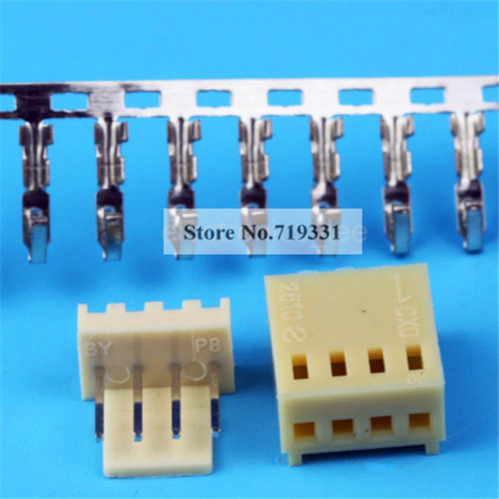 Straight foot pin KF2510 beige 2510 connector 4P konektor 4 pin