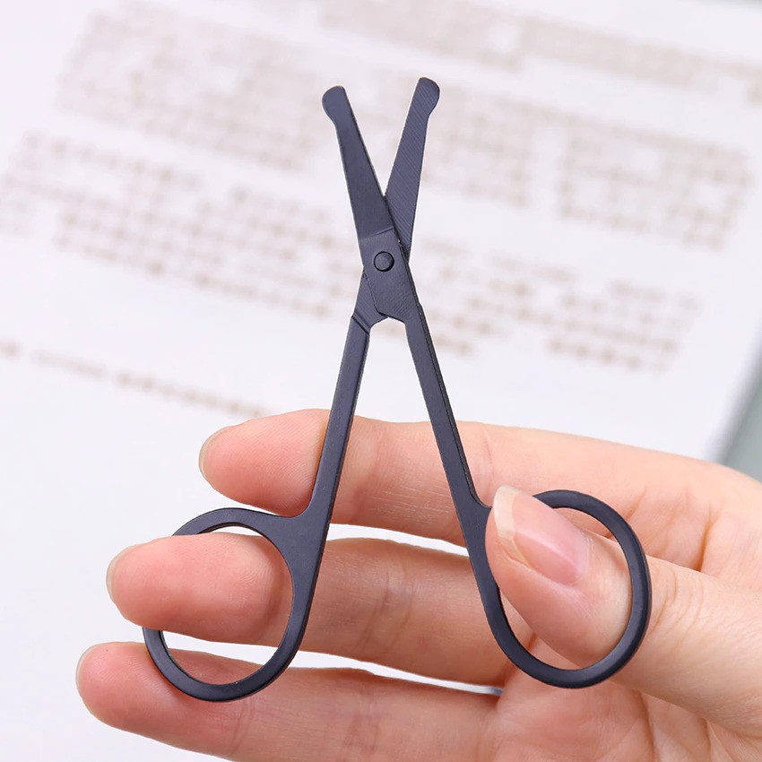 Gunting Alat Cukur Bulu Hidung Nose Hair Scissor Stainless Steel