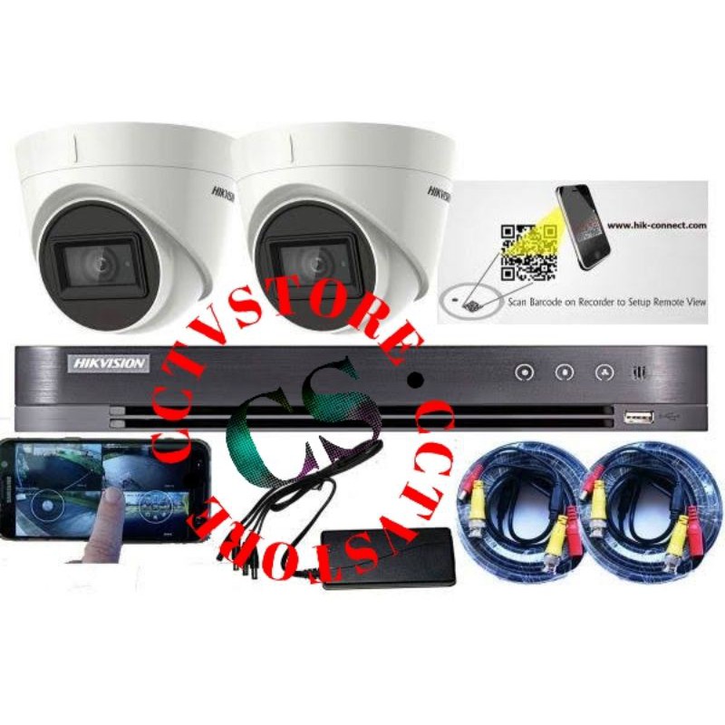 PAKET CCTV HIKVISION 2 KAMERA 5MP PAKET 2CH HIKVISION 5MP
