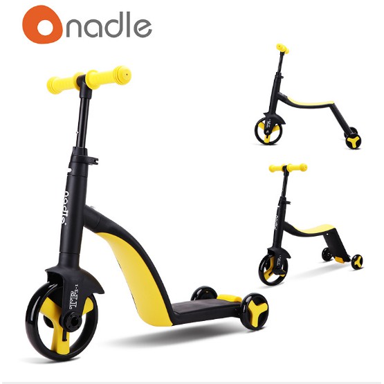 VStore 92 SKUTER SEPEDA ANAK TOODLER NADLE 4IN1-YELLOW