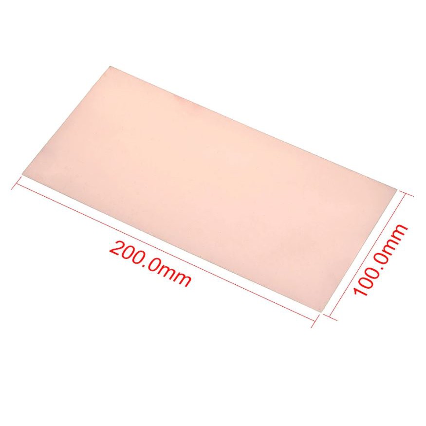 PCB Polos FR4 Fiber 10x20cm Single Layer Side Copper  10x20 10 x 20 Cm Tebal 1,6mm