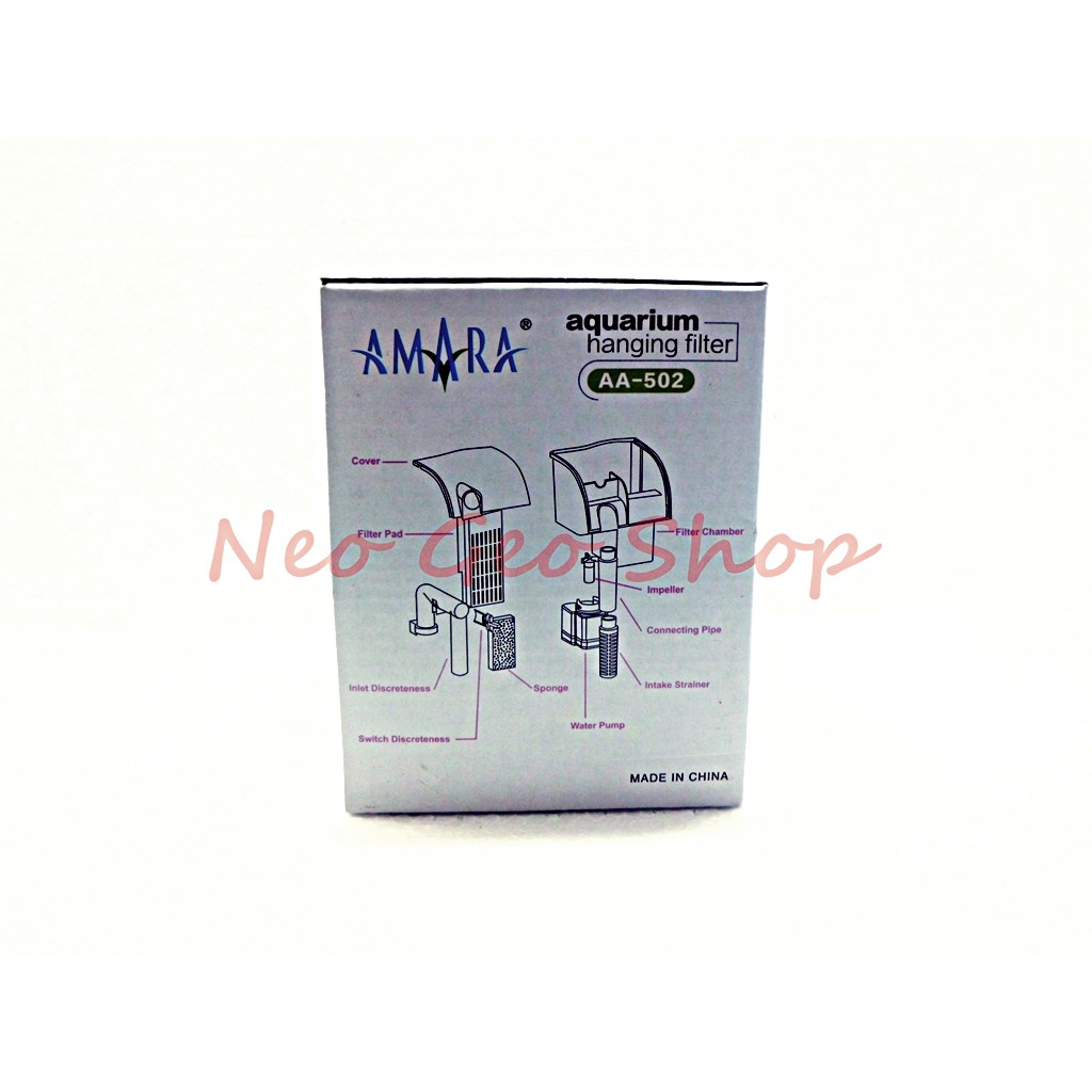 amara AA 502 hanging filter gantung hang on aquarium aquascape murah