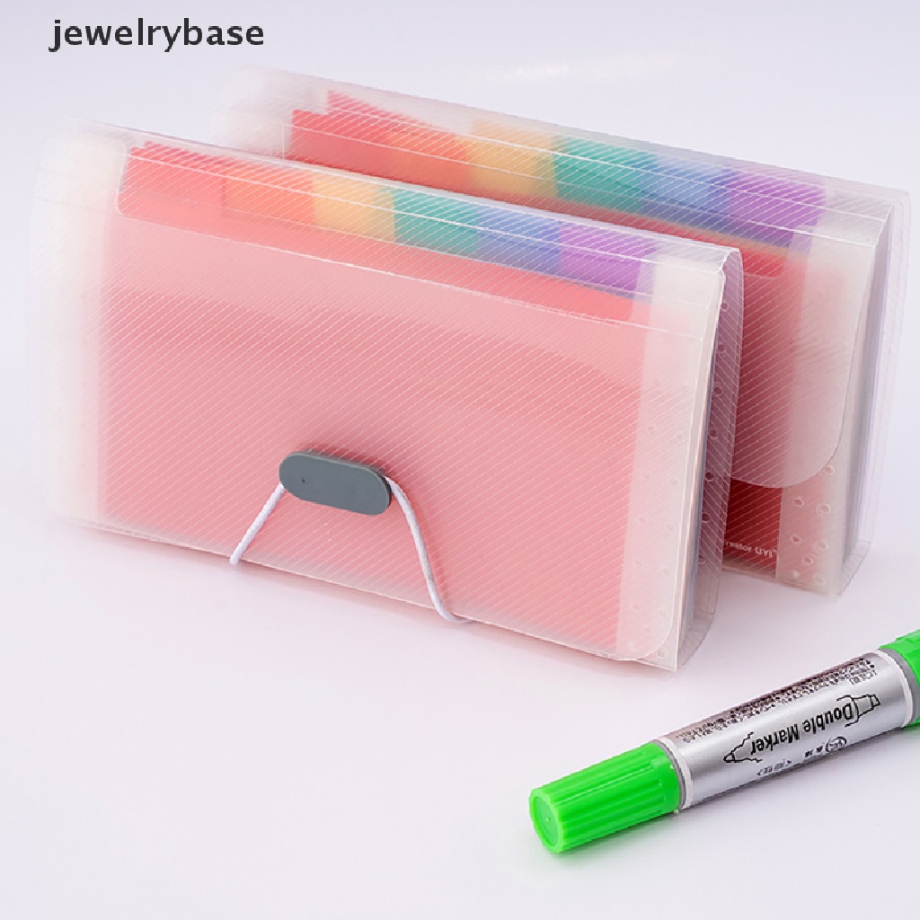 (jewelrybase) File Holder Bon / File Organizer Portable 13 Slot Ukuran A6