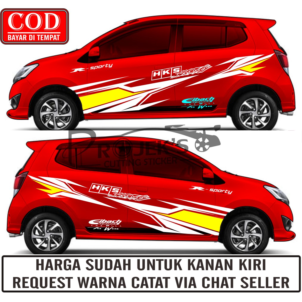 Jual CUTTING STICKER RACING STIKER MOTIF TRIBAL AGYA AYLA AVANZA SIGRA JAZZ YARIS BISA UNTUK SEMUA JENIS Indonesia Shopee Indonesia