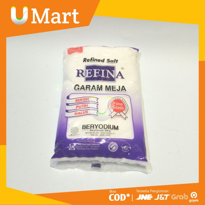 

U Mart - Garam Refina Besar 500 gram Garem Beryodium