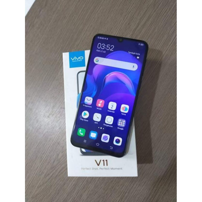 Jual Handphone HP Seken Second Vivo V11 Ram 4/128gb HP Bekas Berkualitas Fullset No HF
