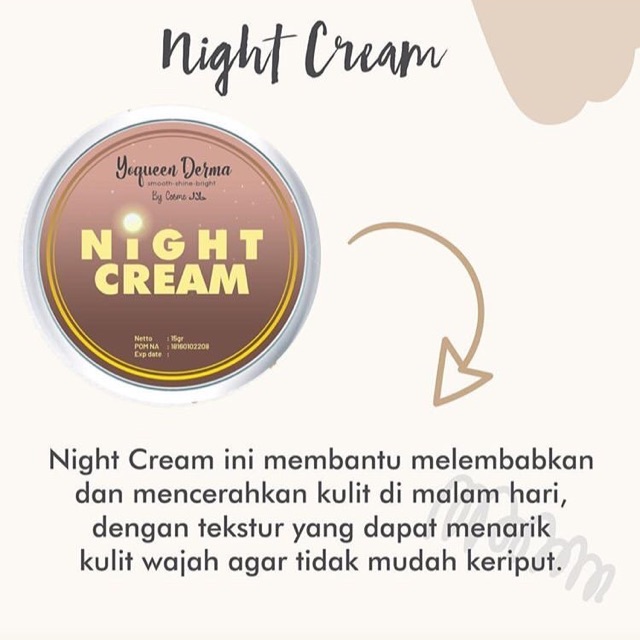 Cream malam Yoqueen Beauty