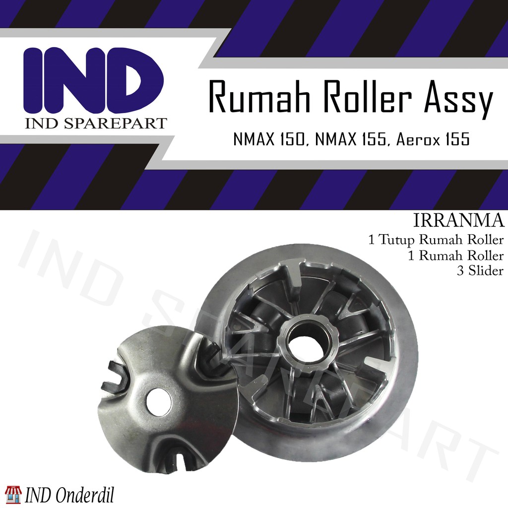 Rumah Roller/Roler Assy/Penutup/Tutup/Slider/Set/Lengkap Yamaha NMAX 150 Cc 13 Gram