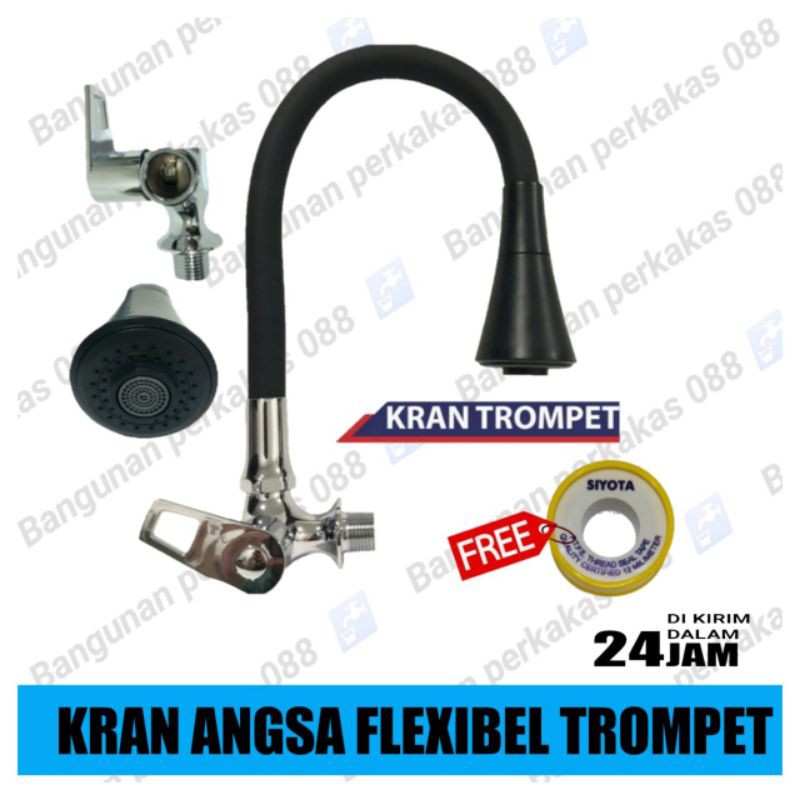 Kran Angsa Flexibel Trompet / Kran Angsa Cuci Piring / Kran Cuci Piring Murah