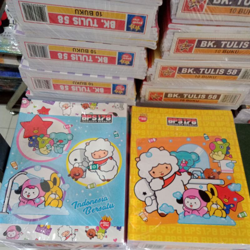 Buku Tulis isi 58 BTS/BT21