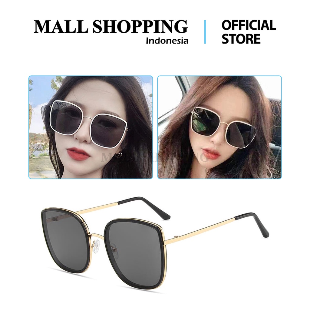 (COD) Kacamata Kotak Sunglasses Kacamata Hitam Korean Style  MALL SHOPPING