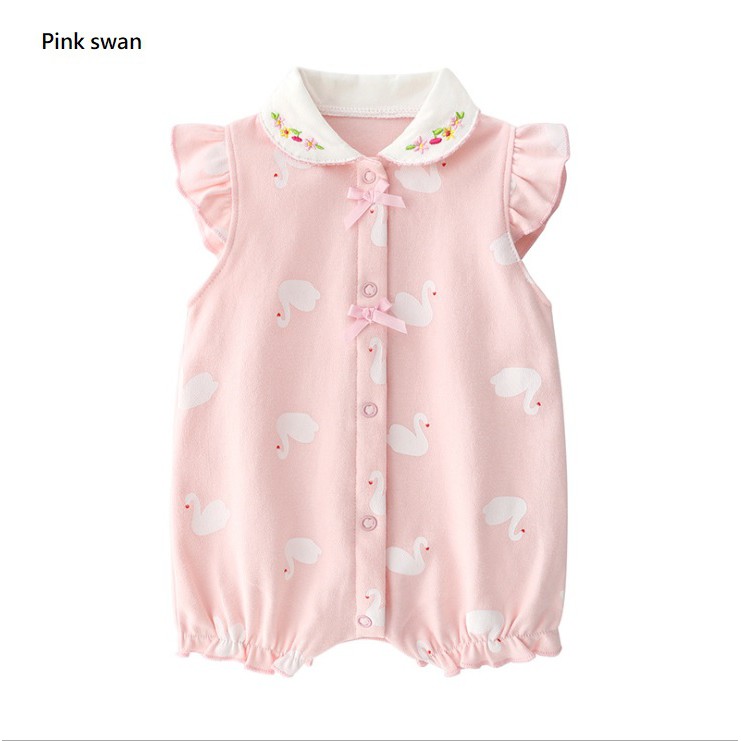 A74- Baju Jumper /pakaian romper bayi anak perempuan  motif polkadot pita kualitas premium