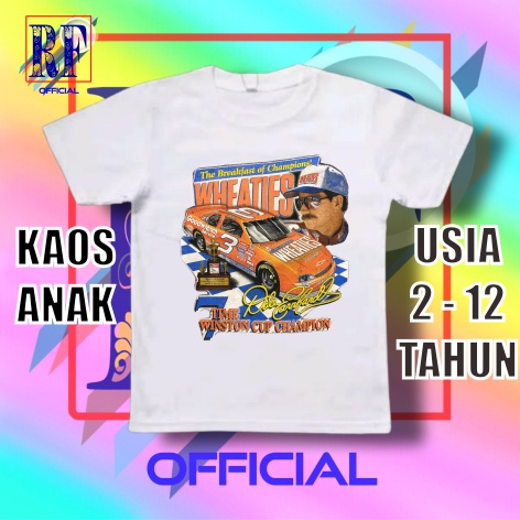 KAOS ANAK VINTAGE NASCAR DALE WINSTON | T-SHIRT NASCAR CHAMPIONSHIP | KAOS BAJU MOBIL BALAP