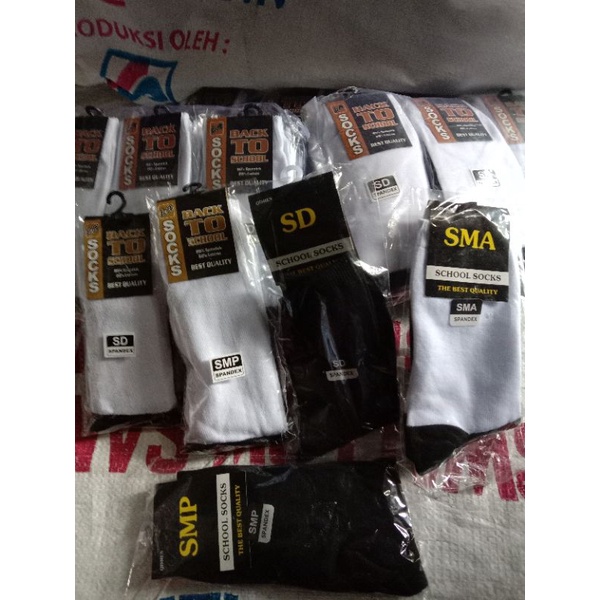 kaos kaki sekolah  SD , kaos kaki SMP , kaos kaki SMA , kaos kaki panjang