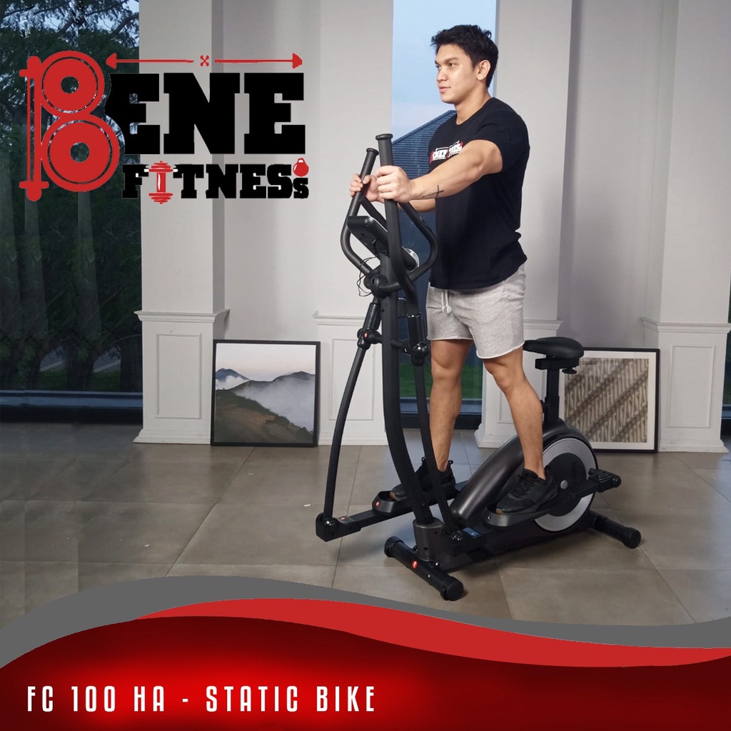 FC 100 HA Elliptical bike BESAR sepeda statis alat fitness olahraga gym fitnes