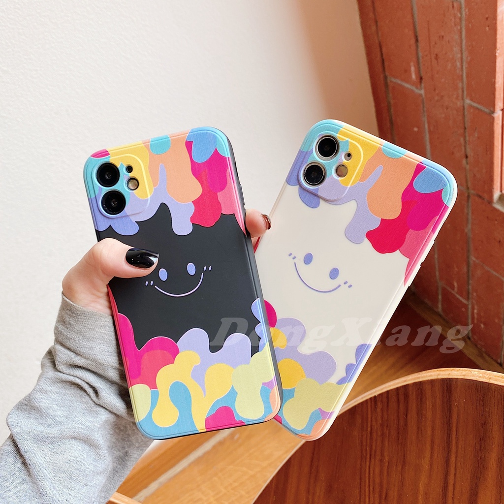 RedMi Note 10Pro Note 10 9T X3NFC M3 Note9s Note9 Note8 Note8Pro Note7 Note7Pro Love Smiley Colorful Soft Silicone Case