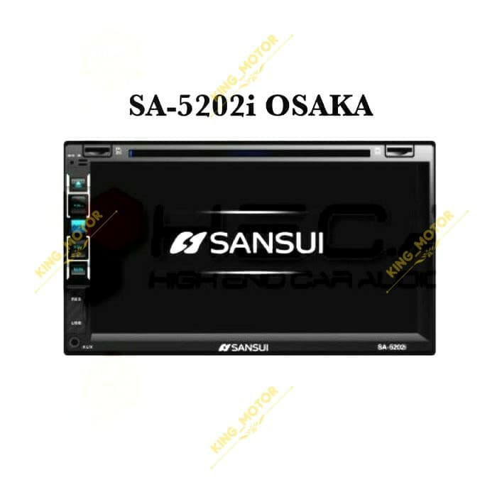 DOUBLE DIN SANSUI SA-5202i/SA5202i/5202 FULL HD/MIRRORLINK/AUTOLINK - Osaka Limited