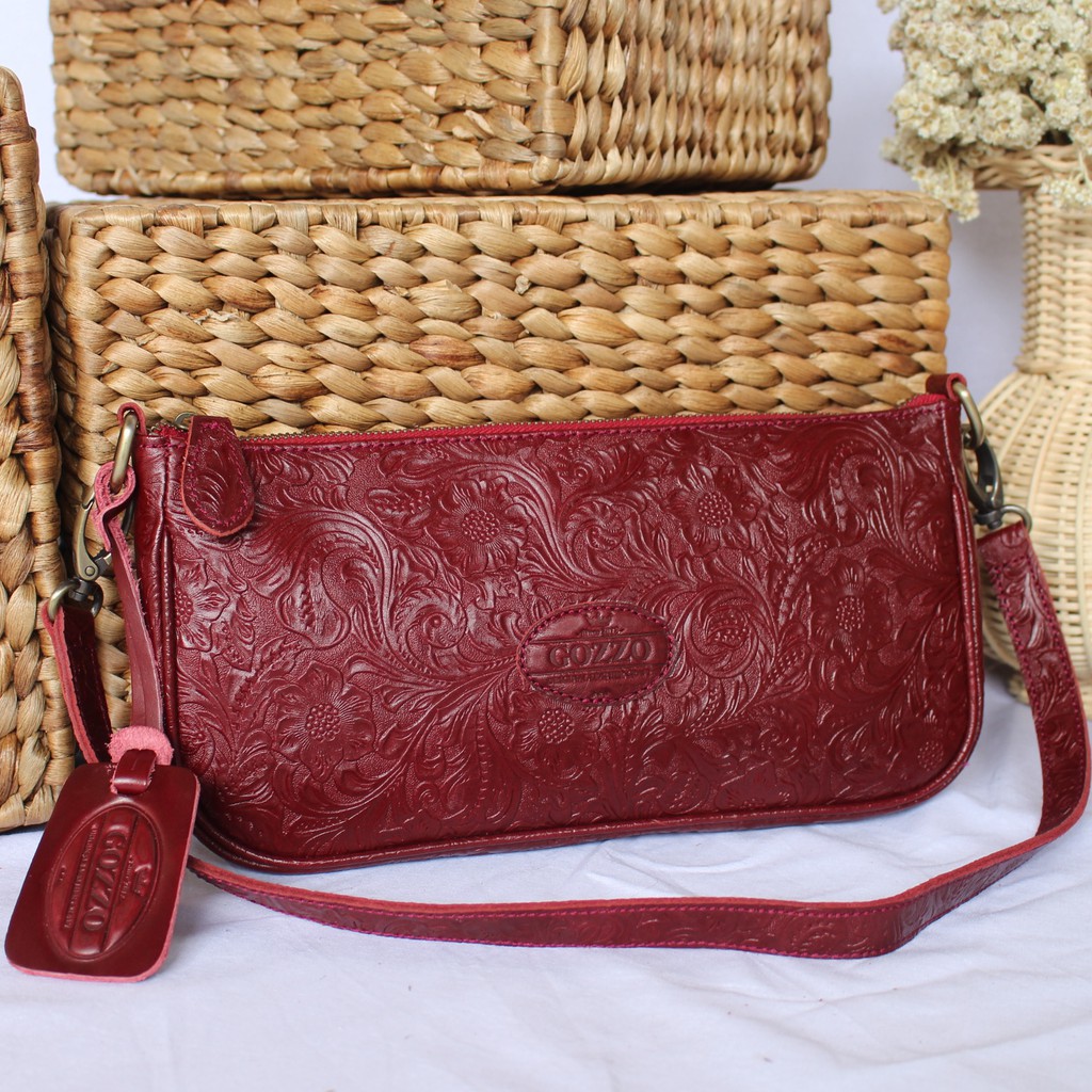 NEW ! TAS TANGAN / CLUTCH WANITA KULIT ASLI EMBOS BATIK MODEL NEBULA  / FREE GRAVIR NAMA DI TAS