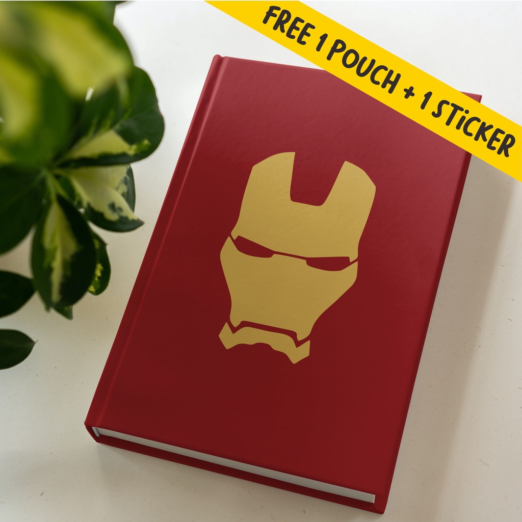 

Notebook Agenda dan Polos Iron Man Merah