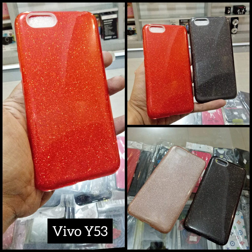 SALE Case Vivo Y53 Glitter Skin 3in1