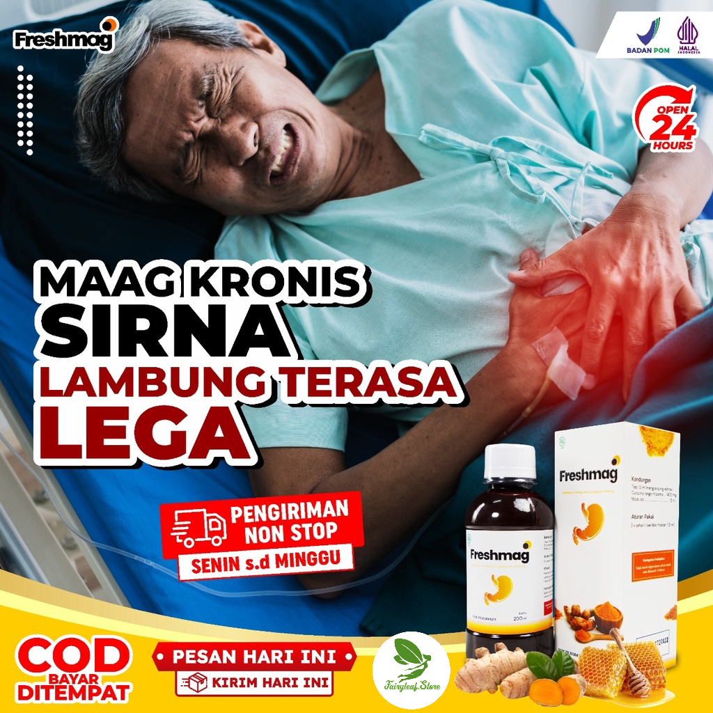 Freshmag Original - Atasi Masalah Pencernaan &amp; Asam Lambung Tinggi / GERD /Infeksi &amp; Radang Lambung Lebih Ampuh Cepat Sembuh