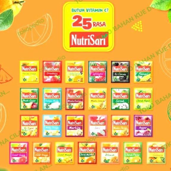 

Diskon NutriSari Aneka Rasa 11gr x 10Pcs (1 Renceng) Nutri Sari Diskon