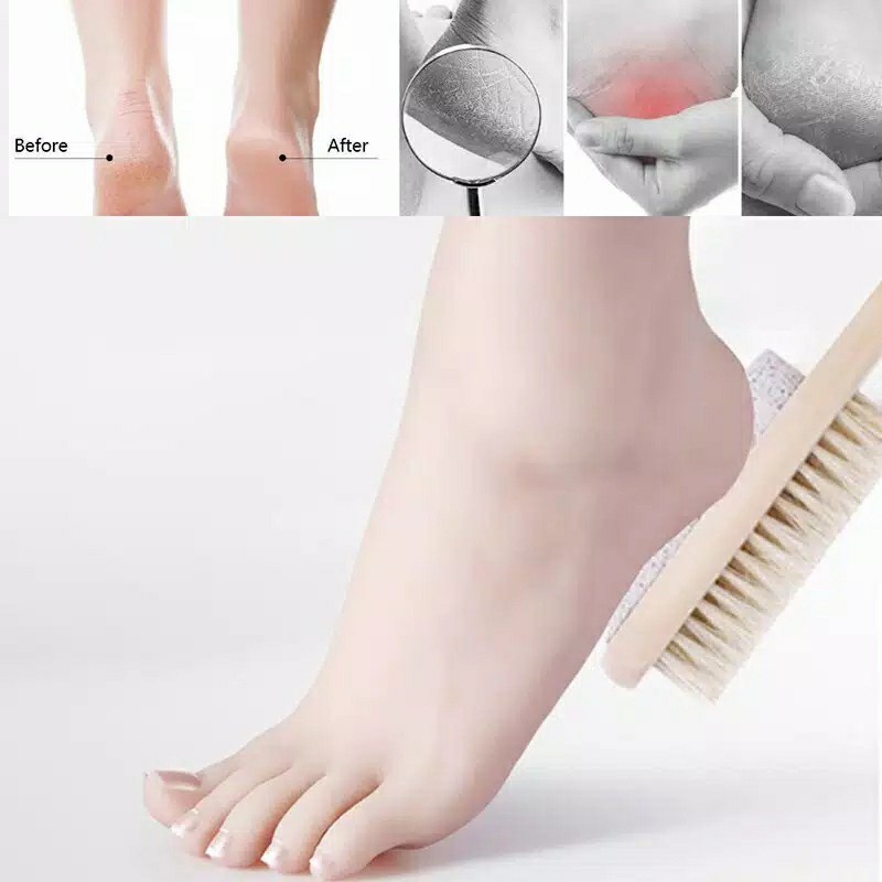 Perawatan Sikat Kaki Batu Apung Scrubber Dua Sisi