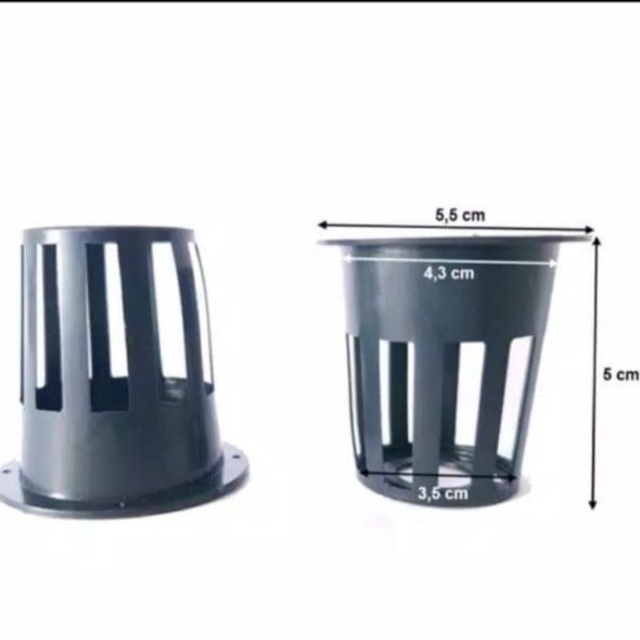Netpot 5 cm hitam