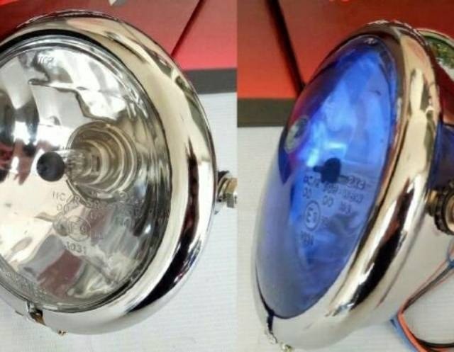 LAMPU pesek CB CROM KACA BIRU