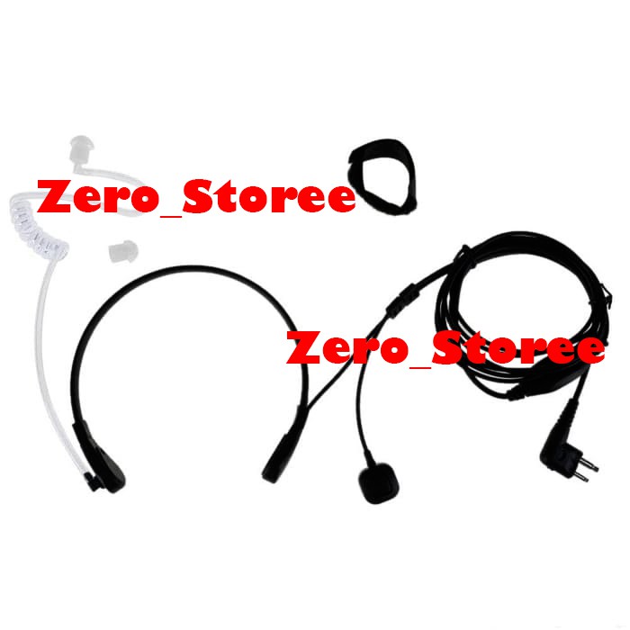 Handsfree FBI Headset HT Baofeng Weierwei Earmic selang BANDO MIG Mic Model leher walkie talkie