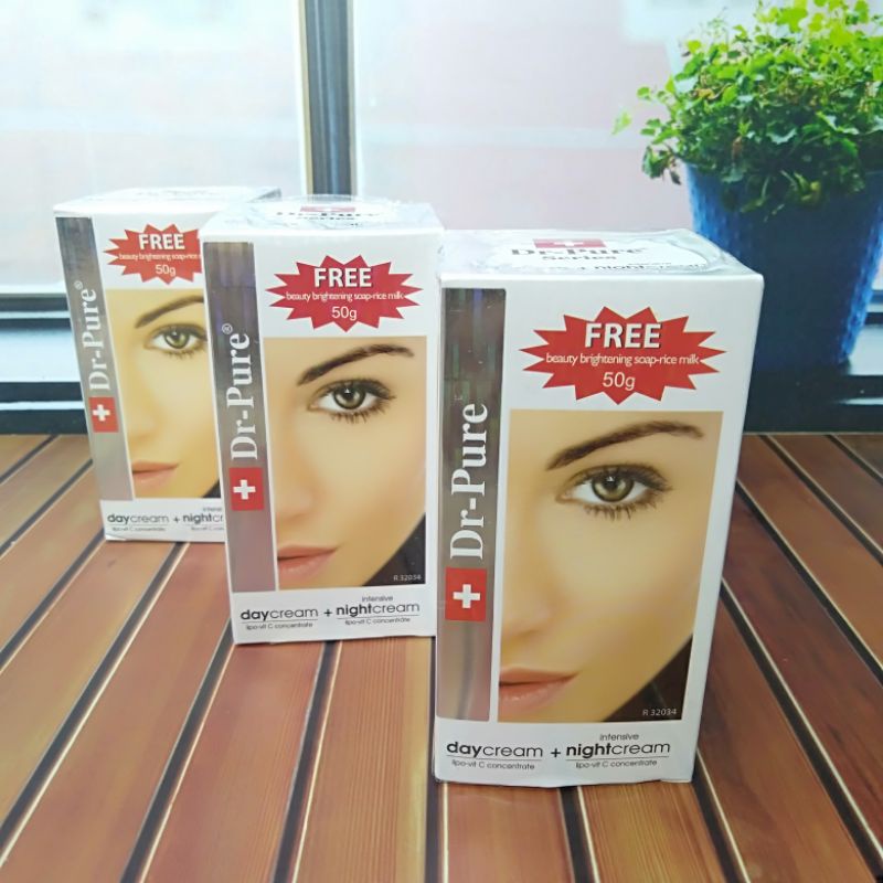 (BPOM)Paket Cream Dr pure // Dr Pure Set Cream Day&amp;Night Sabun Beauty