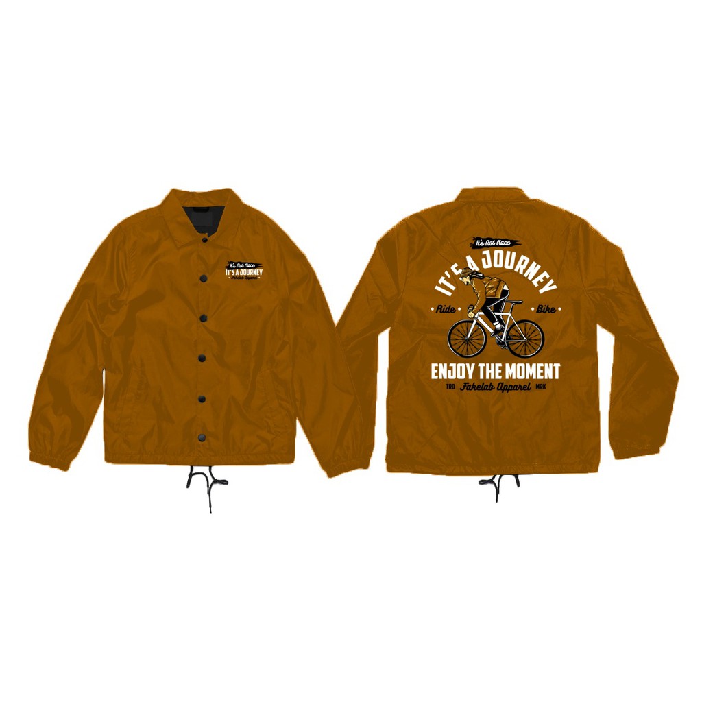 Fakelab Coach Jacket Journey Fakelab Mustard / Windbreaker / Jaket / Wb / Cj