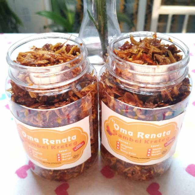 

Kemasan 100gr SAMBEL KRETEG Oma Renata level Manja Sadis Bengis.